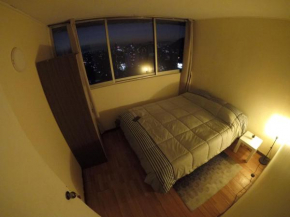 Habitación privada con cama matrimonial en departamento compartido - Providencia